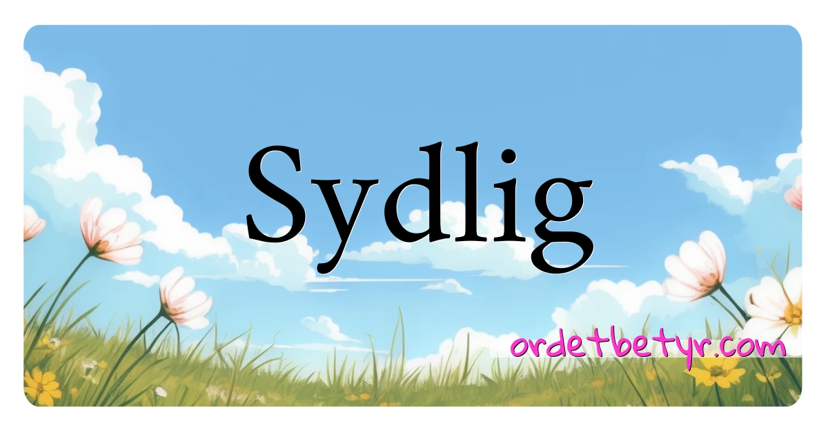 Sydlig synonymer kryssord betyr forklaring og bruk