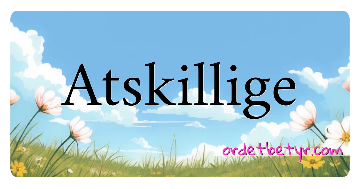 Atskillige synonymer kryssord betyr forklaring og bruk