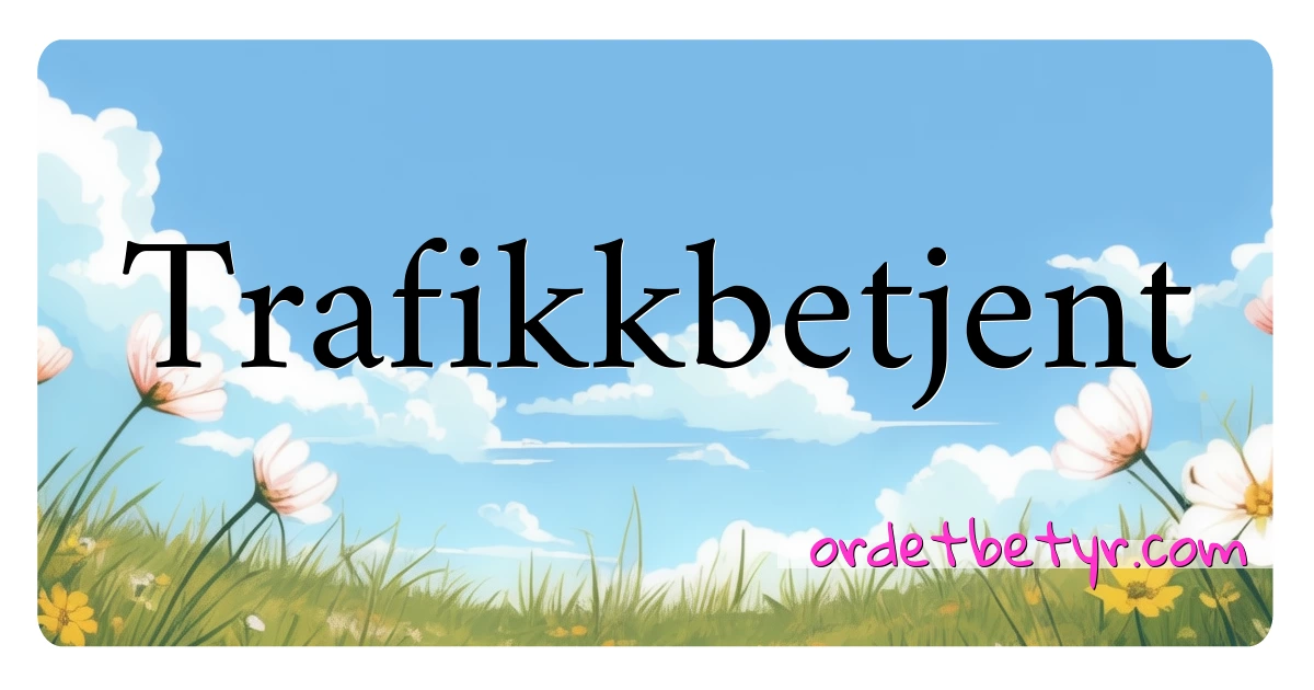 Trafikkbetjent synonymer kryssord betyr forklaring og bruk