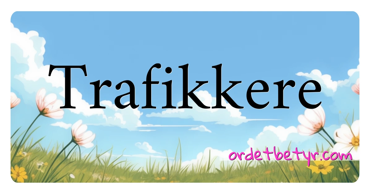 Trafikkere synonymer kryssord betyr forklaring og bruk