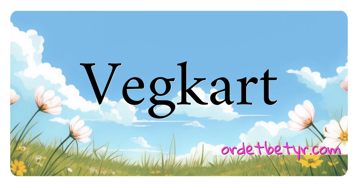 Vegkart synonymer kryssord betyr forklaring og bruk