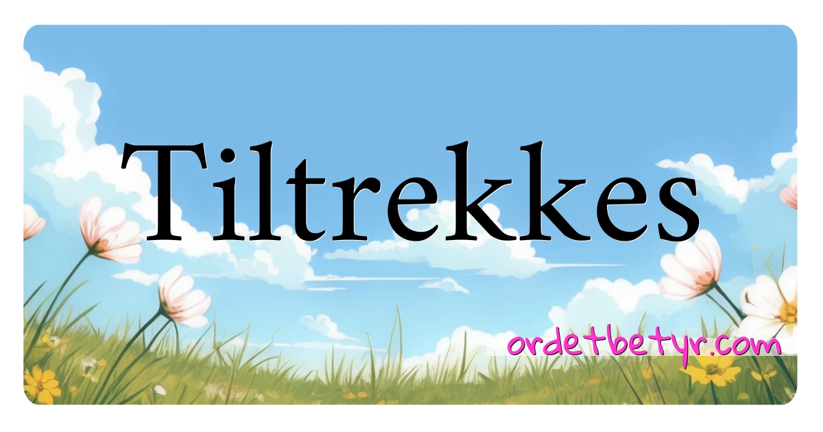 Tiltrekkes synonymer kryssord betyr forklaring og bruk