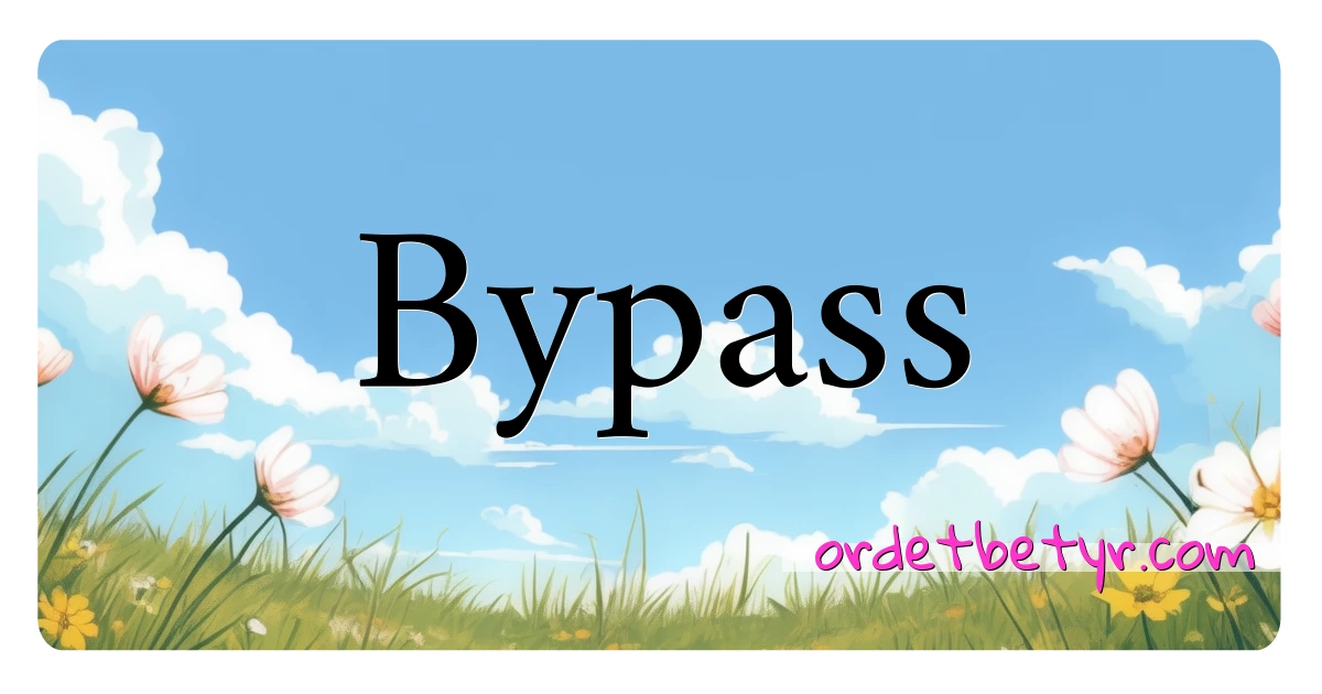 Bypass synonymer kryssord betyr forklaring og bruk