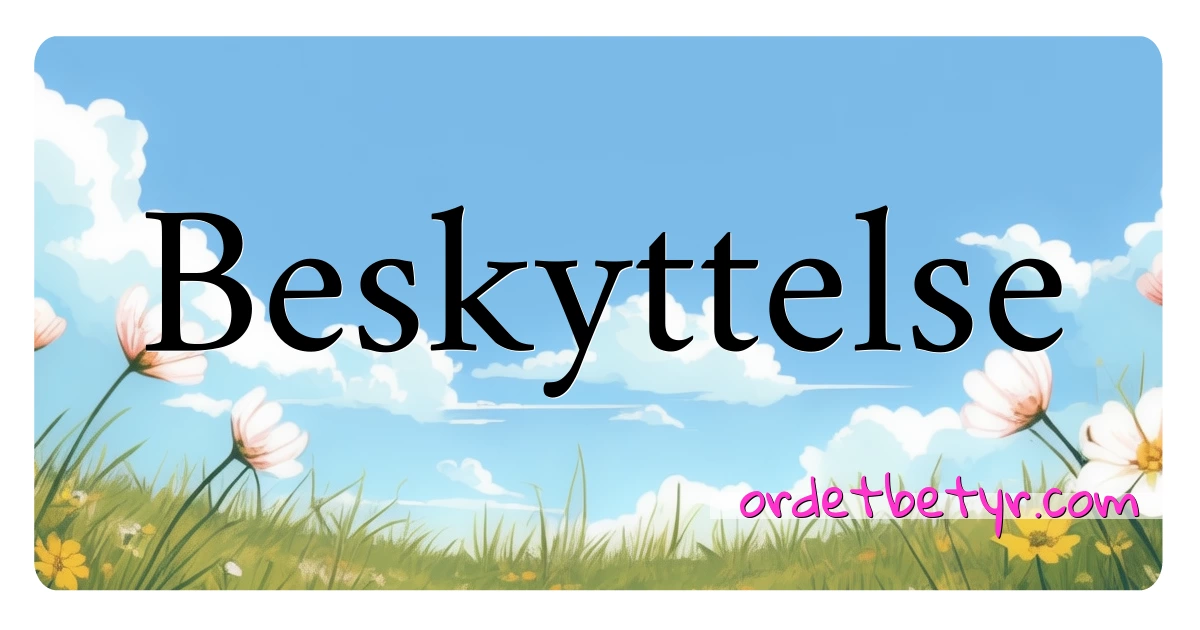 Beskyttelse synonymer kryssord betyr forklaring og bruk